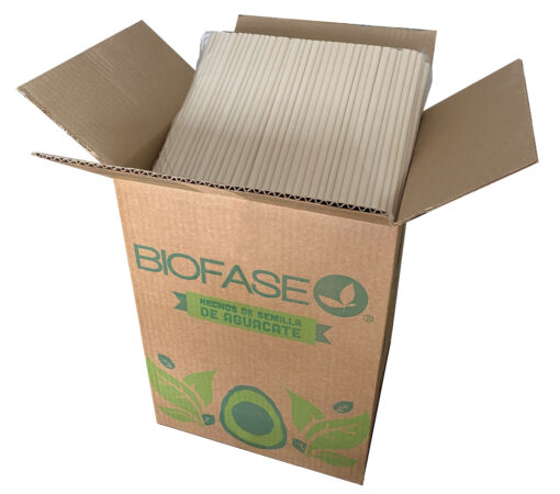 10" x 8mm Natural Unwrapped Smoothie Straw Bulk
